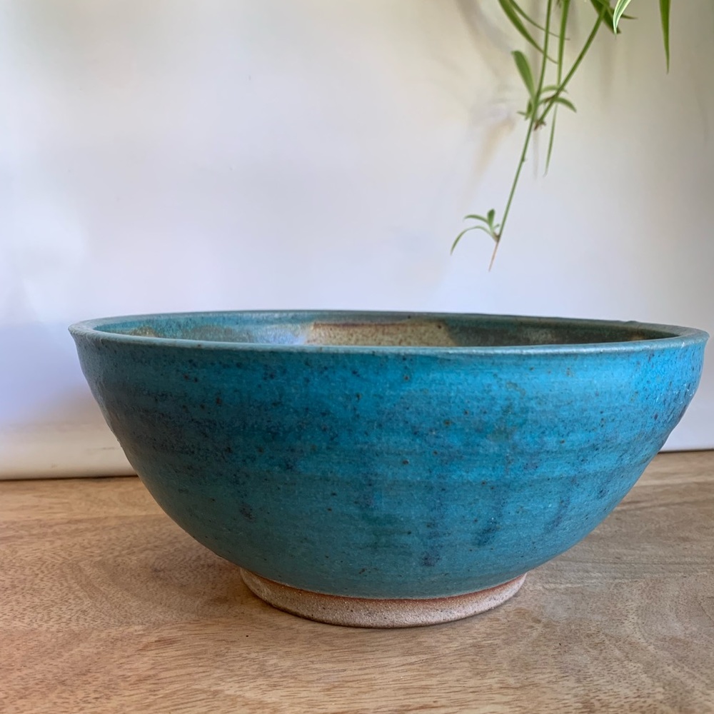 Ramsey stoneware pottery Bowl, signed